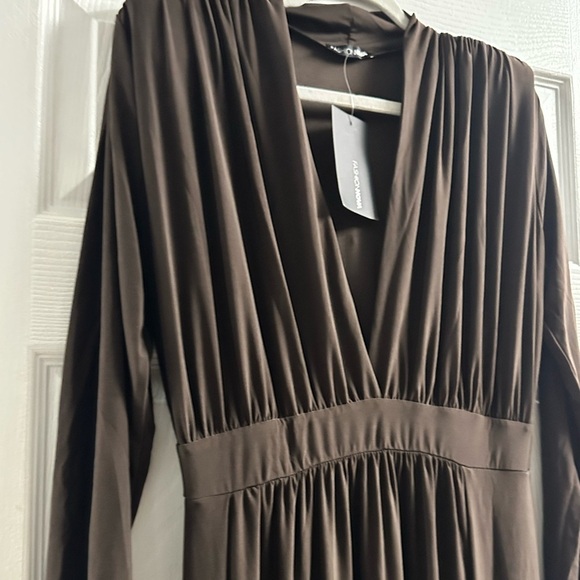 Fashion Nova Spree Dress Brown Size 1X - Picture 3 of 11